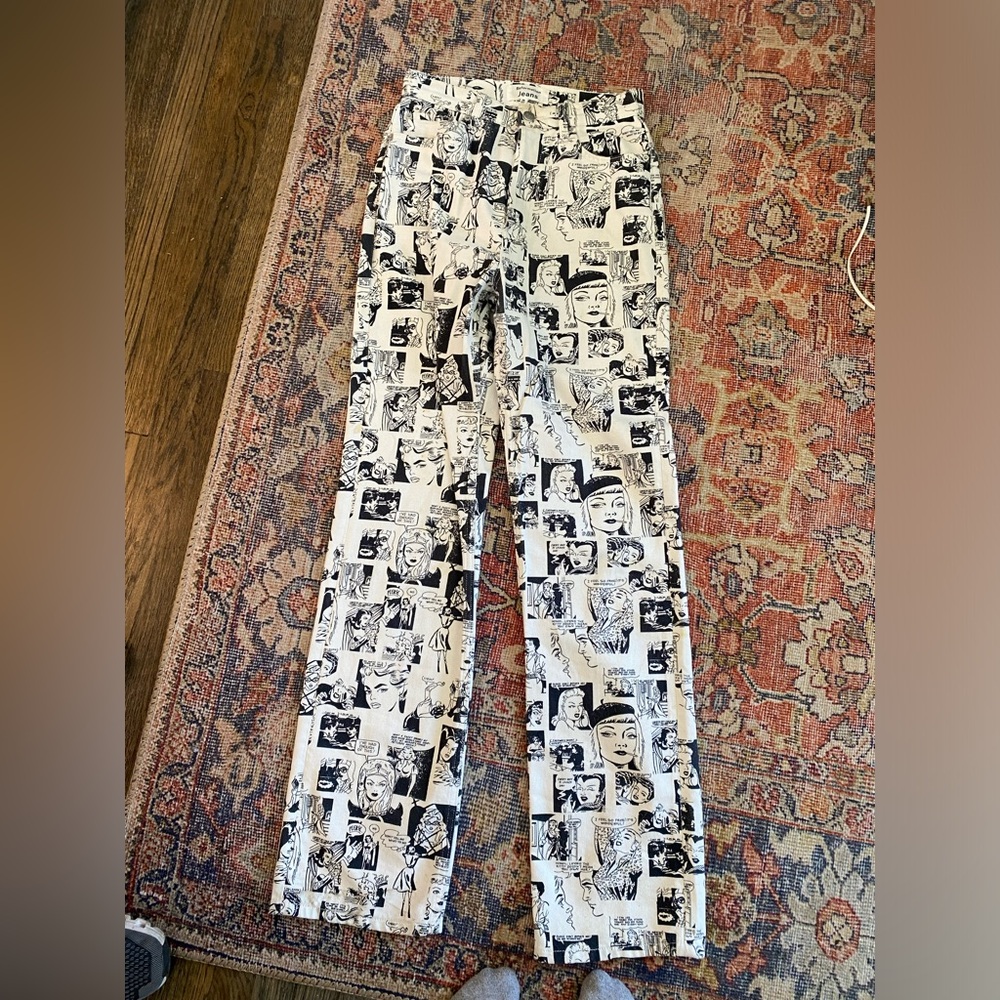 Reformation newsprint pants - Picture 2 of 3